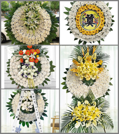 广东揭阳市普宁市赤岗镇赤岗山村花圈速递