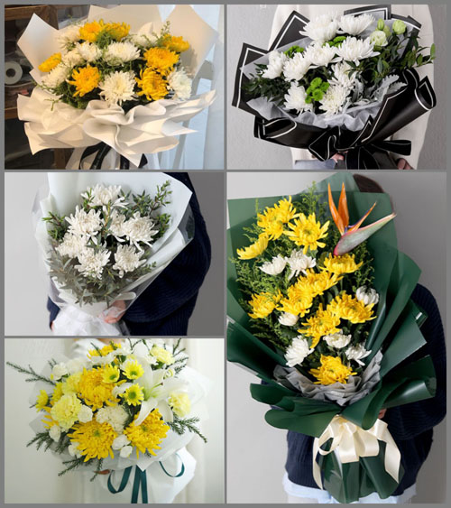广东揭阳市普宁市赤岗镇赤岗山村白事花束代送